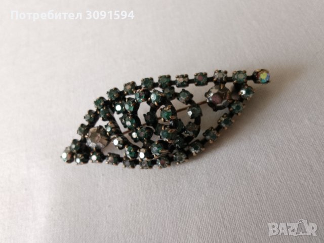 Брошка Арт Деко стил, снимка 4 - Антикварни и старинни предмети - 41479148