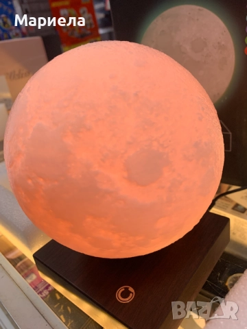 3D led лампа INNARA INN-37 тип Луна с магнитна левитация, 16 цвята, снимка 8 - Други - 46169634