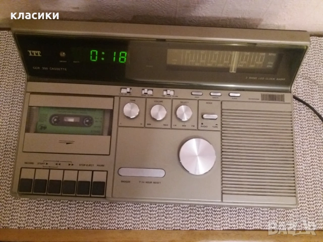 Радиокасетофон часовник ITT Schaub Lorenz.  , снимка 3 - Радиокасетофони, транзистори - 53480453