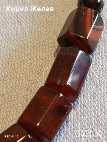 КЛАСНО БИЖУ КОЛИЕ от ТИГРОВО ОКО и ОНИКС АРТ ДИЗАИН 30460, снимка 2 - Колиета, медальони, синджири - 52493105