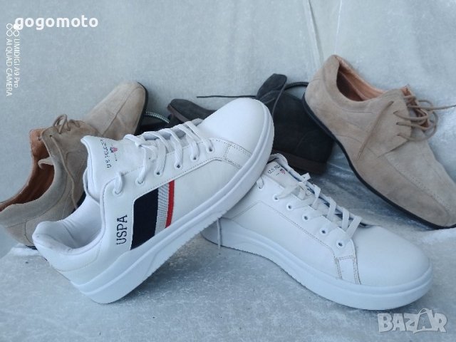 Кецове Като нови мъжки бели, спортни обувки U.S. Polo Assn®, снимка 16 - Кецове - 44450796