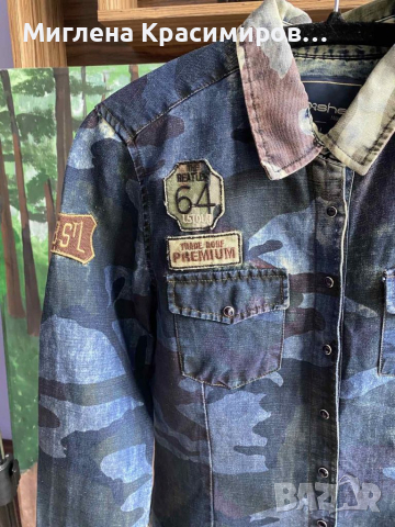 Дънкова риза, снимка 3 - Ризи - 33493721