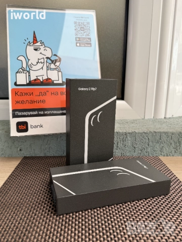 НОВ❗️ SAMSUNG  Z FLIP 7 Лизинг от 56лв/м НЕразпечатан❗️ГАРАНЦИЯ❗️Blue shadow 256gb 