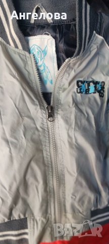 Якенце 98, блузка и шапка, снимка 2 - Детски якета и елеци - 41647973