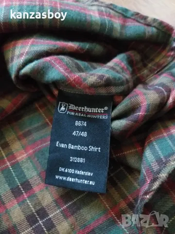 deerhunter evan bamboo shirt - мъжка ловна риза 47/48 3XL , снимка 8 - Ризи - 47611115