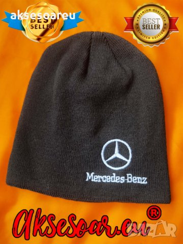 Зимна шапка с бродирана 3D емблема лого на кола BMW M-power Mercedes Volkswagen POLICE БМВ М-пауър М, снимка 12 - Шапки - 41381816