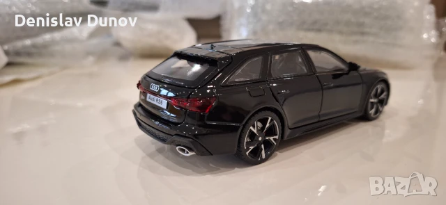 Ауди Audi RS6 1:32 отваряеми врати, капак, светещи фарове и стопове, снимка 13 - Коли, камиони, мотори, писти - 51210470