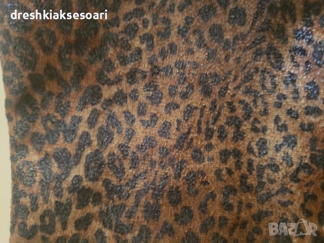 Ботуши велур тигрови, снимка 3 - Дамски ботуши - 41815439