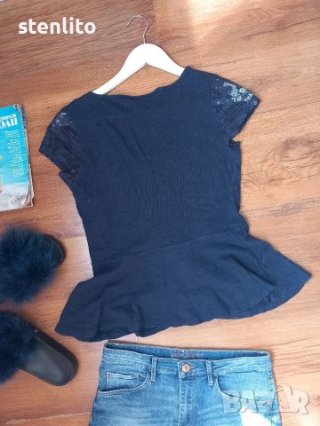 Дамска блуза ONLY с пеплум размер ХS, снимка 2 - Корсети, бюстиета, топове - 38502904