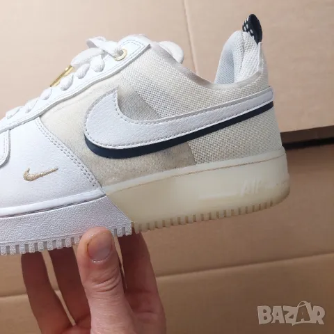 маратонки Nike Air Force 1 React 'White Sail Black' номер 44 ,5, снимка 10 - Маратонки - 49787305