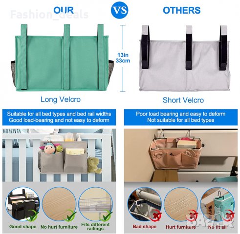 Нов Висящ органайзер за легло Джоб чанта за съхранение Организатор, снимка 6 - Други - 35962500