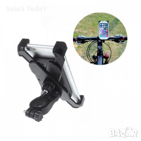 Стойка за телефон за мотор, велосипед, универсална стойка за колело, АТВ, мотор, скутер, черен , снимка 2 - Аксесоари и консумативи - 35688825