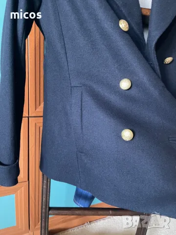 100 лв до 15.12!Brooks Brothers,оригинал,марково,фина вълна,тъмносиньо палто, снимка 10 - Палта, манта - 48245657