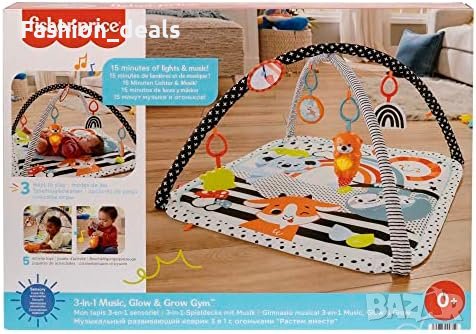 Нов Fisher-Price комплект сензорна игра 3 в 1 за новородени със светлини и звуци, снимка 5 - Други - 41541842