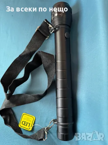 LED фенер с Zoom ефект, Ремък за носене, Компас, 5х3х30 см Прожектор, снимка 2 - Лед осветление - 49207964