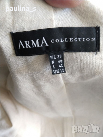 Дизайнерско сако / яке от естествен мек набук "Arma"®leather / малък размер , снимка 7 - Сака - 36148932