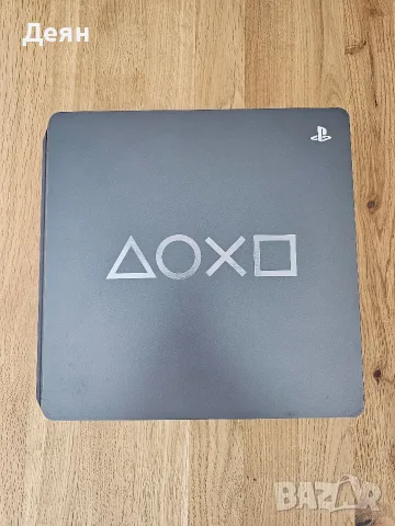 PS4 Slim Days of Play Edition 1TB Steel Black + 2 оригинални контролера + камера + 4 игри, снимка 2 - PlayStation конзоли - 55724595