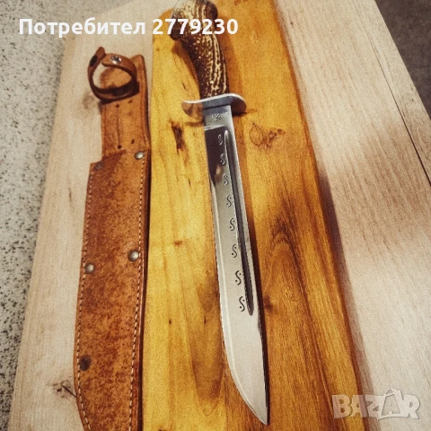 Ловен дълъг нож касапски от колекция , снимка 4 - Ножове - 50754952