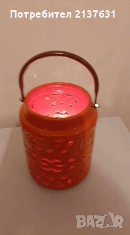 НОВИ  ! КЕРАМИЧНИ СВЕЩНИЦИ с МЕТАЛНА ДРЪЖКА , снимка 2 - Декорация за дома - 42600362