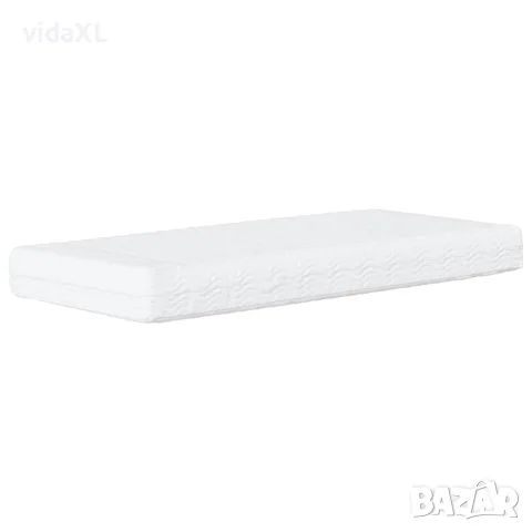 vidaXL Канапе с матрак, светлосиво, 90x190 см, кадифе, снимка 5 - Спални и легла - 56146781