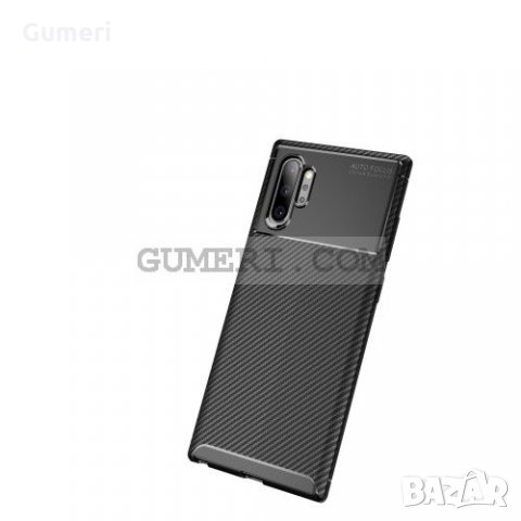 Samsung Galaxy Note 10 Plus Противоударен Силиконов Гръб - Карбон, снимка 5 - Калъфи, кейсове - 33948995