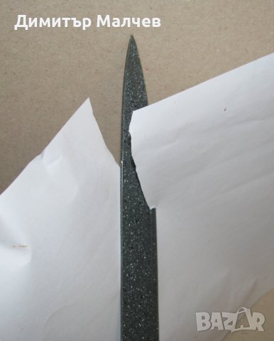Кухненски нож керамичен 32/3 см гумирана дръжка, запазен, снимка 4 - Прибори за хранене, готвене и сервиране - 44245190