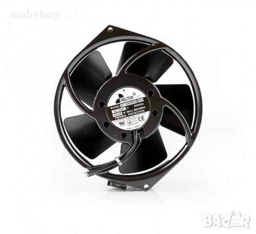 Вентилатор FullTech, метален, аксиален, лагер, 220V, 2P, 0,27A, 172x150x55mm, 382,5m3/h, снимка 1