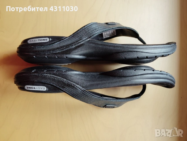 Кожени чехли Reebok  черни номер 40, снимка 7 - Чехли - 53416823