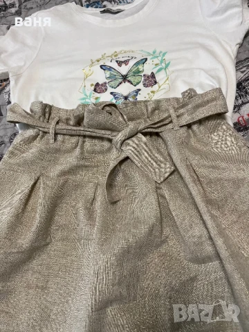 Пола с висока талия GANG и блузка, снимка 7 - Поли - 51091888