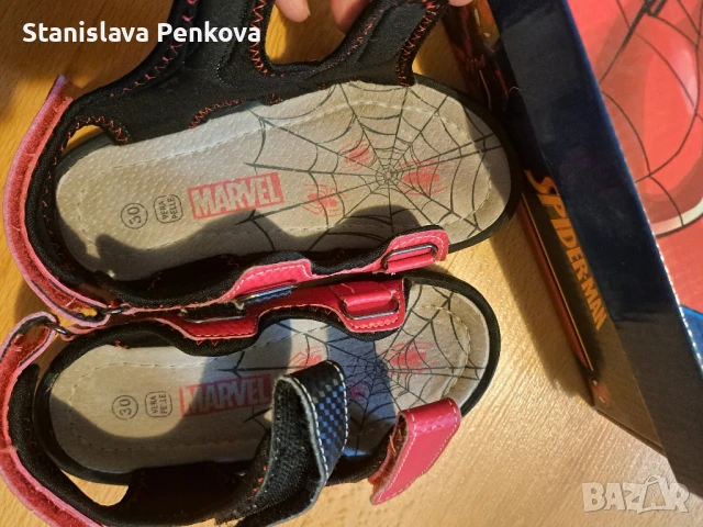 Детски сандали Спайдърмен, снимка 6 - Детски сандали и чехли - 50832391