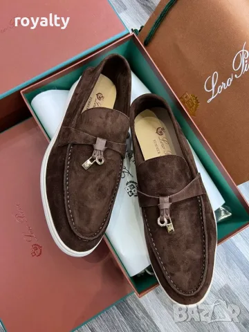 Loro Piana Нови Мокасини Естествен Велур Различни Цветове Лоро Пиана с Кутия , снимка 4 - Мокасини - 56002906