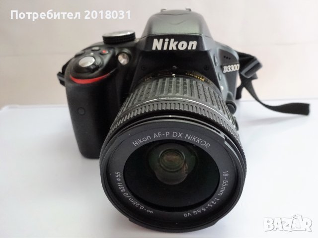 Nikon D3300 + 18-55mm (само 4707 кадъра), снимка 2 - Фотоапарати - 40096667