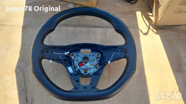 ПРОМОЦИЯ Трилъчев волан от естествена кожа за VW R LINE GTI