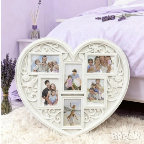 Рамка за снимки сърце - любимите снимки на едно място , снимка 4 - Декорация за дома - 52714329