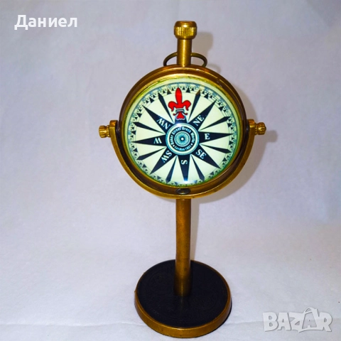 Бронзов часовник с ретро дизайн, снимка 2 - Други - 52028926