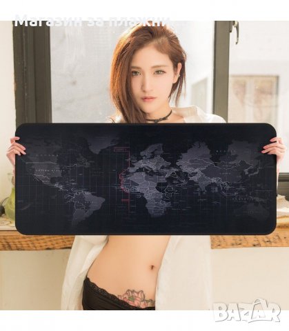 ГОЛЯМА ГЕЙМЪРСКА ПОДЛОЖКА ЗА БЮРО С ПРИНТ КАРТА НА СВЕТА - код 2118, снимка 10 - Джойстици и геймпадове - 34225076