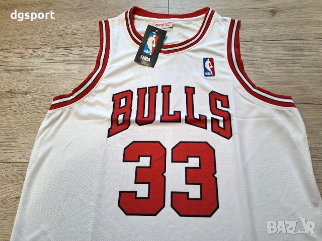 Баскетболен потник на Скоти Пипън#33#Чикаго Булс#Mitchell & Ness!!!, снимка 4 - Баскетбол - 52534171