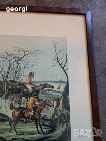 картина на ловна сцена 32/4, снимка 10 - Картини - 53159699