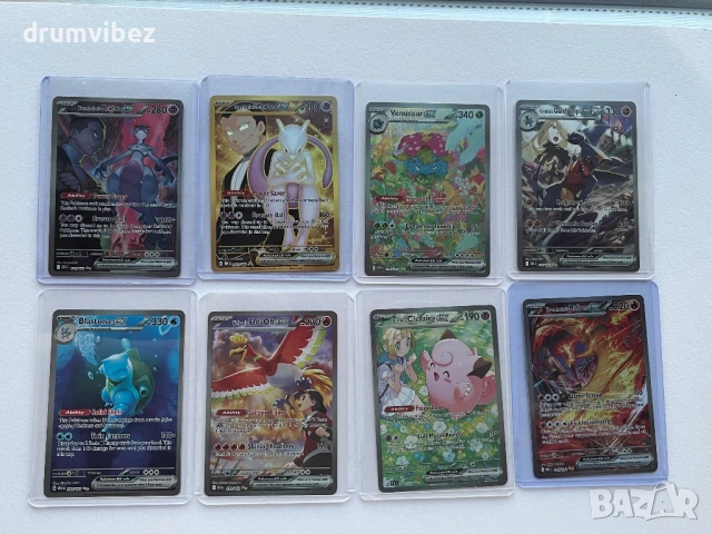 8 Pokemon EX Cards From English Glory of Team Rocket Set