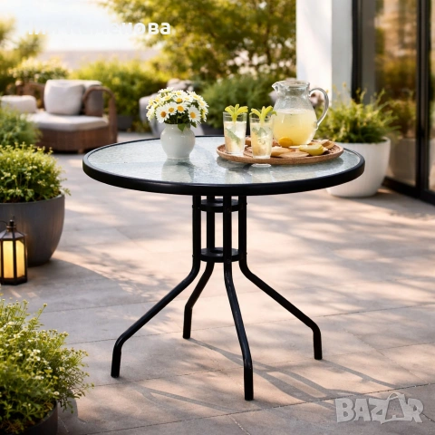 Минимализъм и стабилност в едно – стилна масичка за кафе на открито, снимка 2 - Градински мебели, декорация  - 53015429