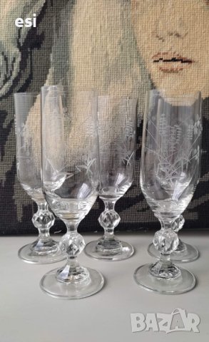 Тънкостенни кристални чаши , снимка 6 - Други - 41037517