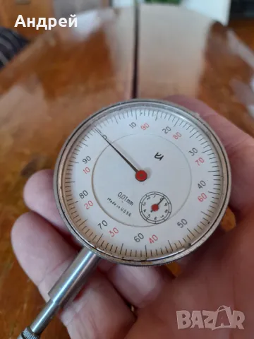 Стар индикаторен часовник,вътромер, снимка 2 - Други ценни предмети - 48319543