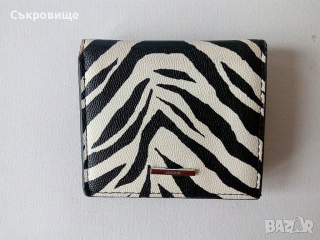 Bershka дамско портмоне с щампа зебра дамски портфейл визитник картодържател