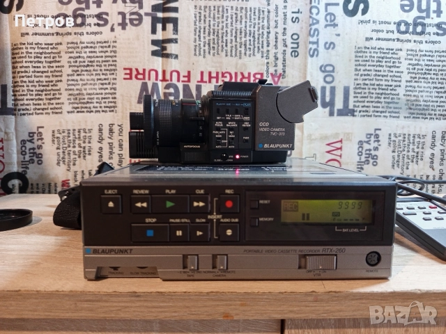 Репортерски"VHS "Blaupunkt"RTX-260 и Видео Камера"Blaupunkt"TVC-373, снимка 13 - Антикварни и старинни предмети - 51615863