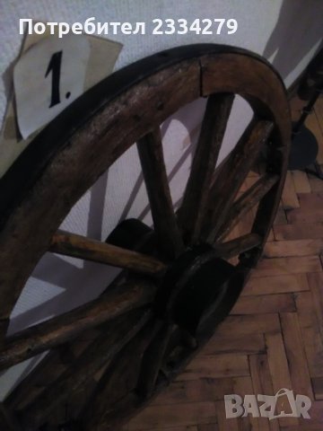 Колела от голяма каруца, стара дървена коларска изработка., снимка 5 - Антикварни и старинни предмети - 37068572