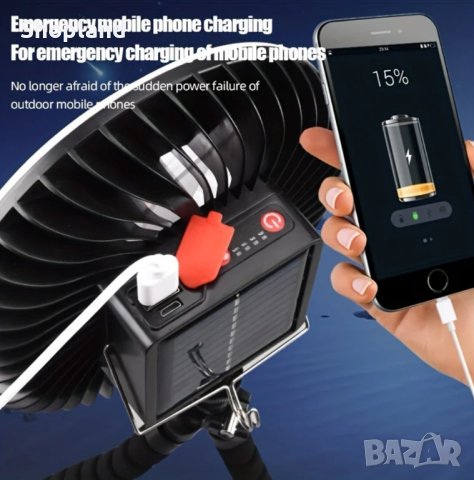 Многофункционален USB акумулаторен LED фенер за къмпинг, снимка 4 - Къмпинг осветление - 44145196