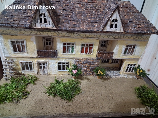 Макет на старинна къща-ръчна изработка., снимка 13 - Декорация за дома - 52806848