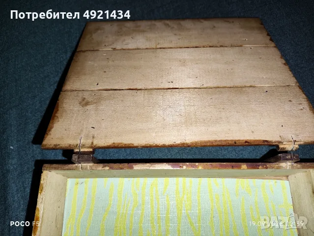 Антикварна дървена кутия от шоколадови бонбони преди 1944 г., снимка 5 - Антикварни и старинни предмети - 56145033