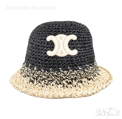 Celine Дамска Лятна Шапка Тип Идиотка Селин - Налични Различни Цветове Код E685, снимка 3 - Шапки - 51149581