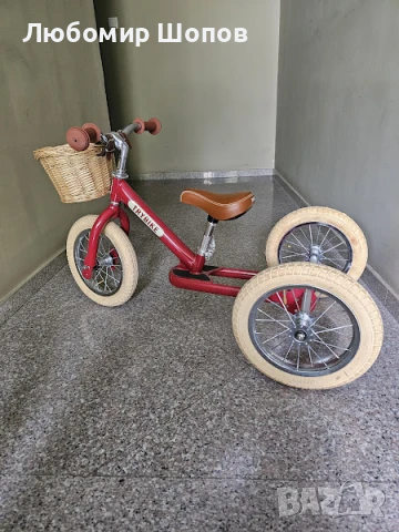 Trybike колело за баланс Червен Винтидж - Red Vintage